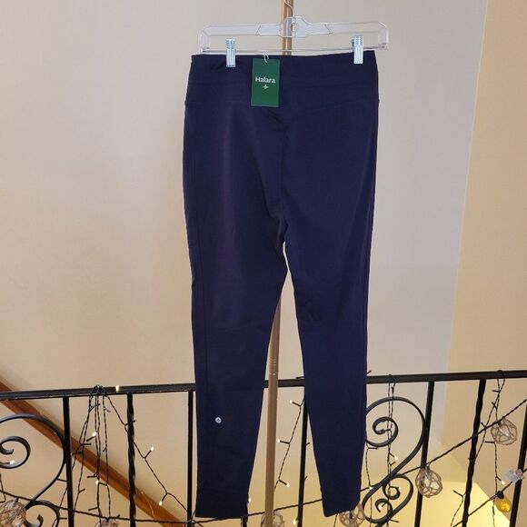 HALARA Softlyzero Plush High Waisted Drawstring Side Pocket Navy Blue Joggers - Picture 12 of 14